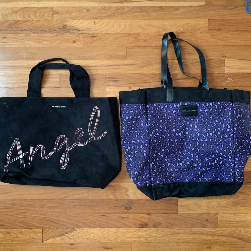 Two Victoria Secret Tote Bags